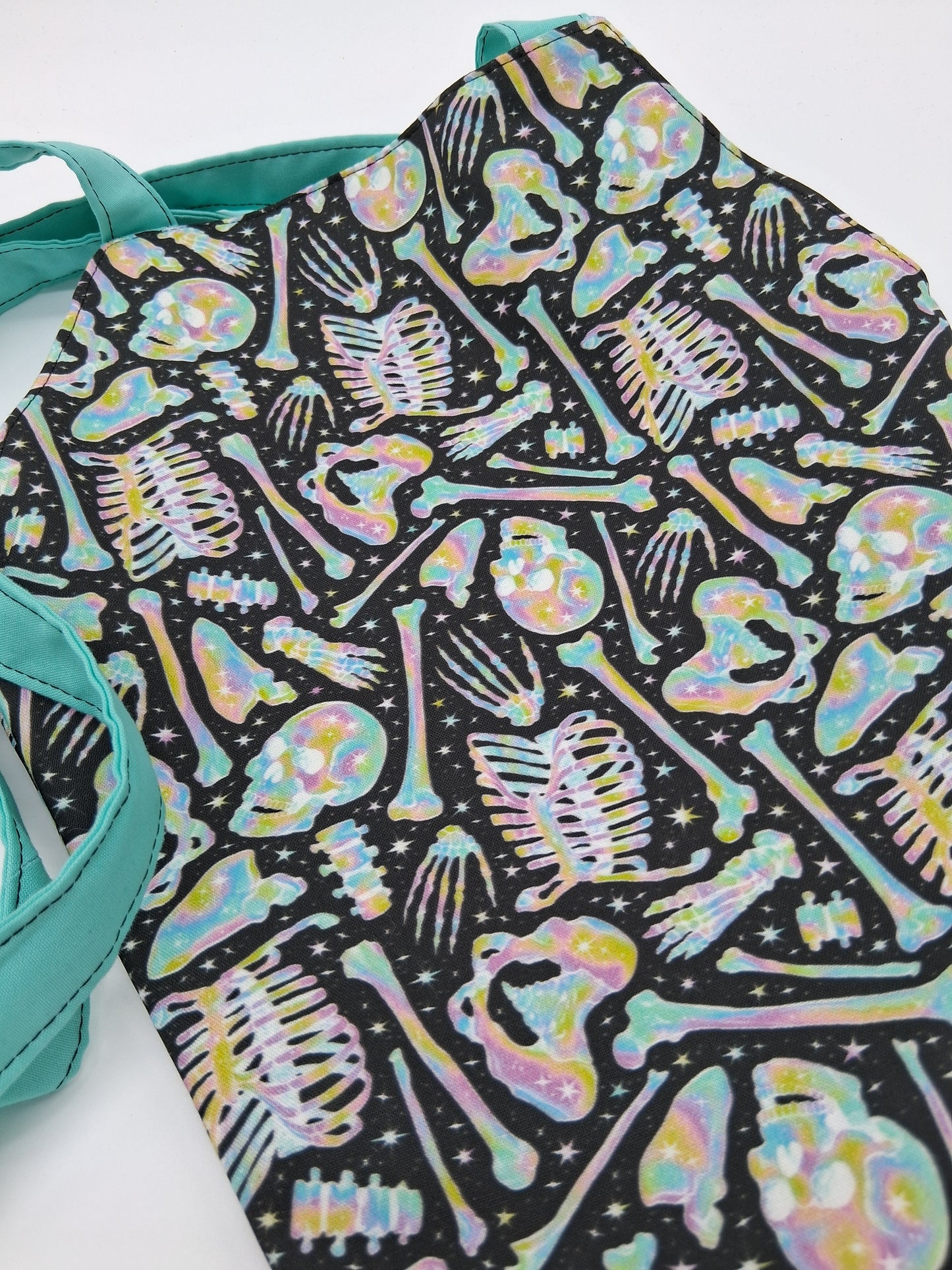 pastel rainbow bones v. 2 coffin tote
