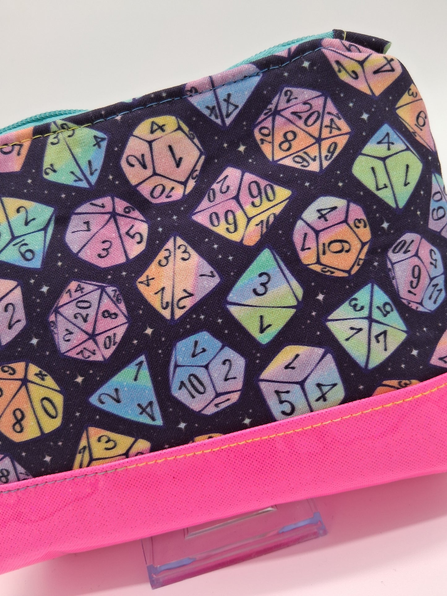 cotton candy space dice v. 3 boxy pouch