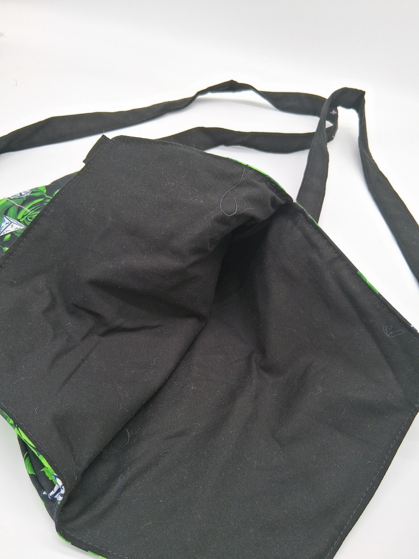 neon green floral dice v. 1 coffin tote