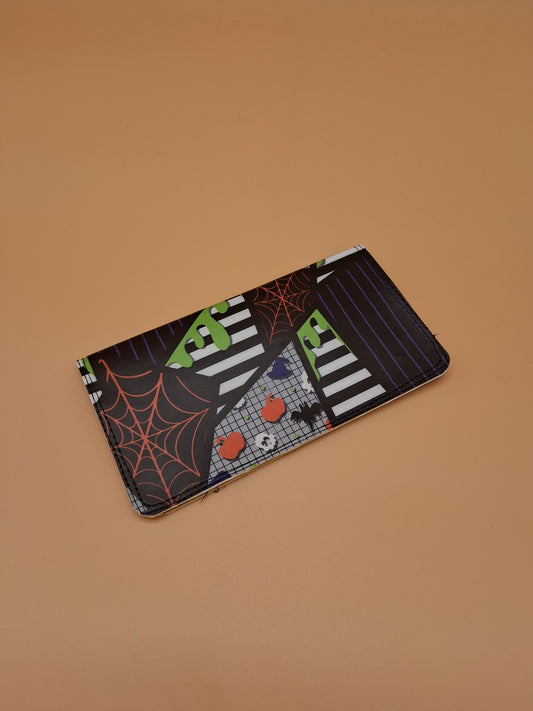 bold spookiness checkbook cover
