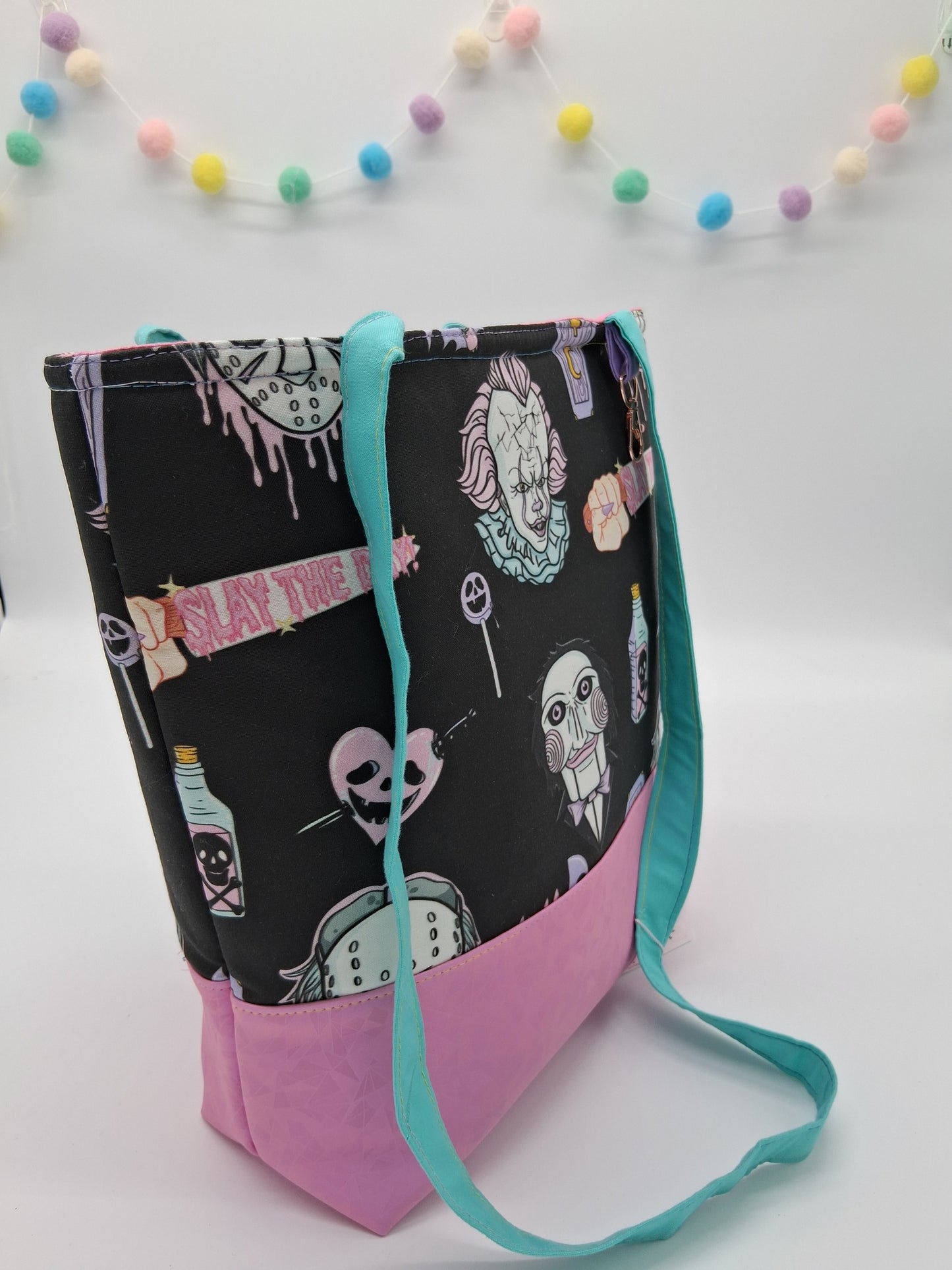 slay the day v. 1 large zippered tote