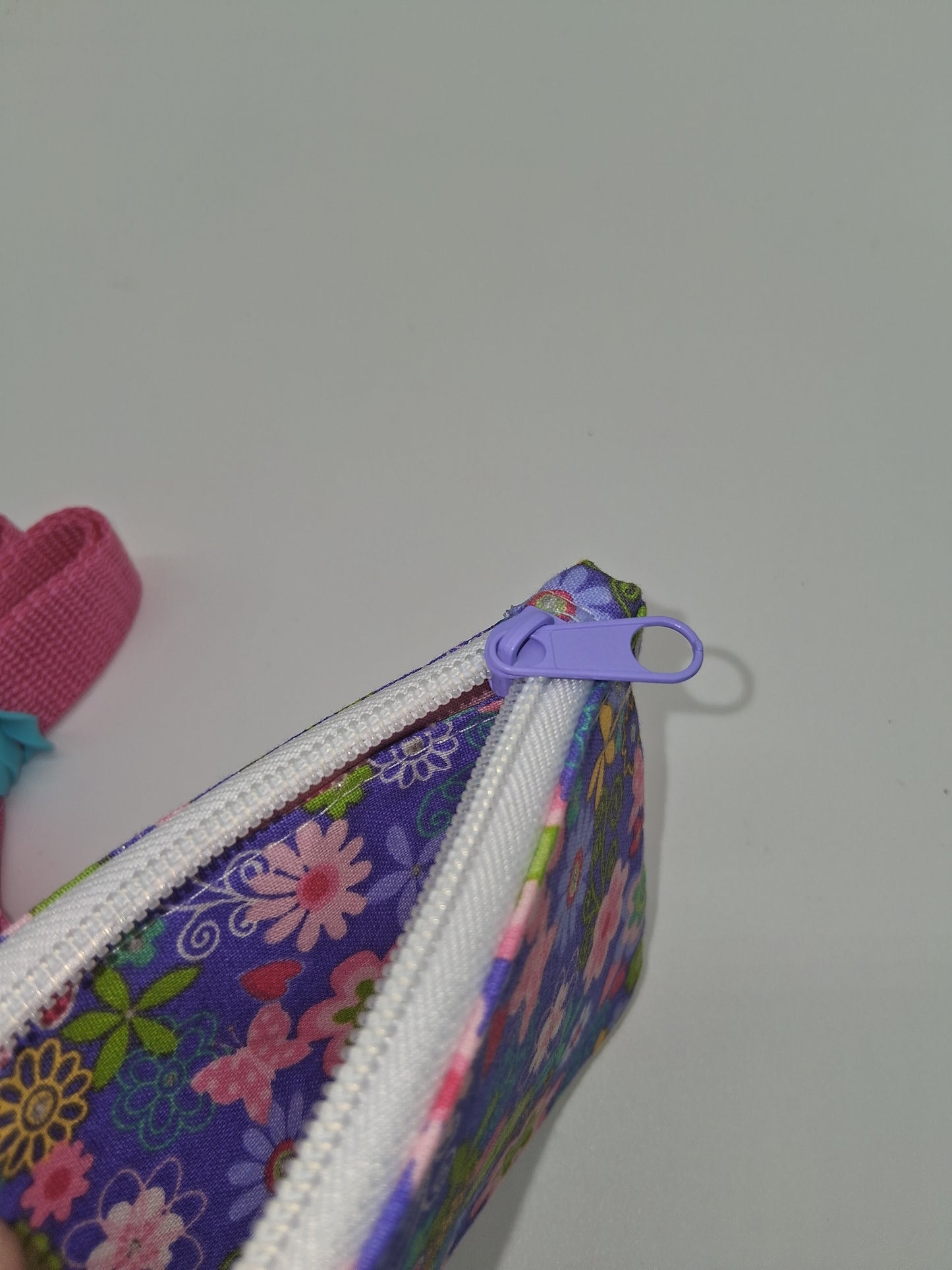 bold purple floral v. 1 piper ID holder