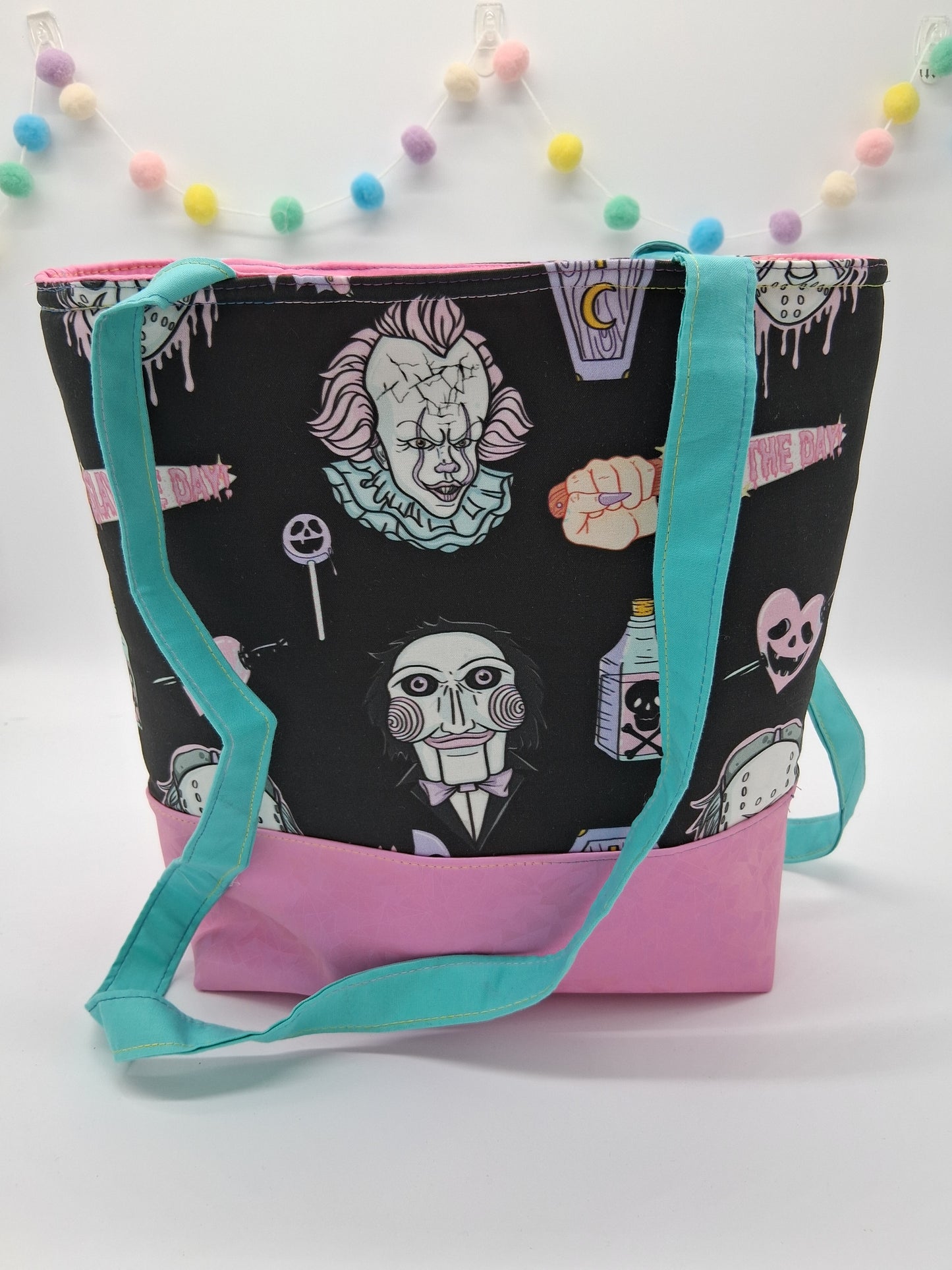 slay the day v. 1 large zippered tote