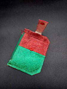 green and red Forget-me-not wallet
