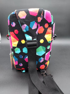 rainbow geo Lotus sling bag