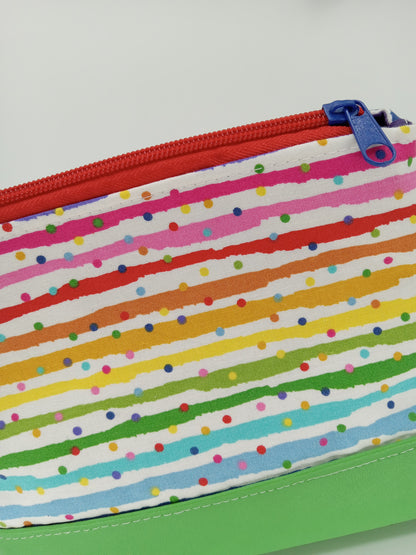 sprinkles and stripes v. 1  boxy pouch