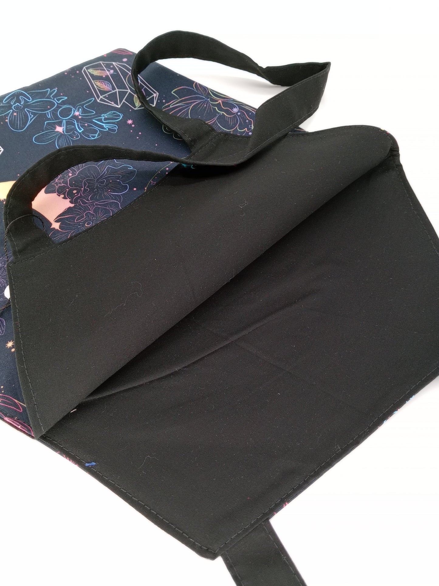 witchy moons coffin tote