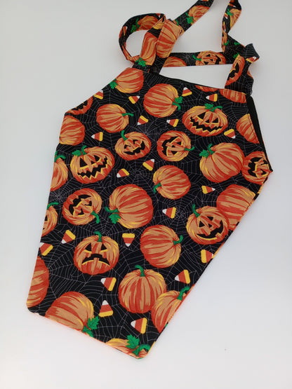 candy corn and jacks coffin tote