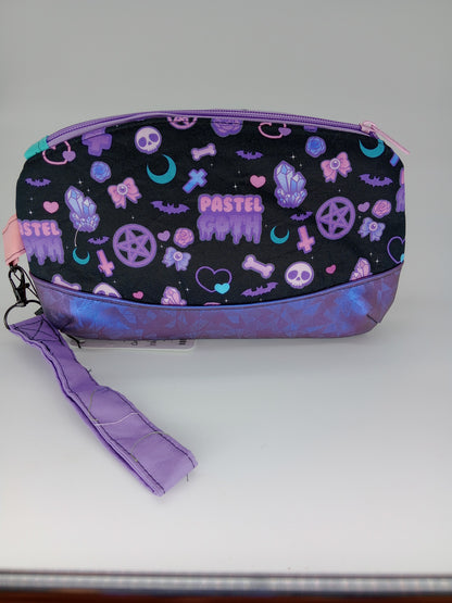 pastel goth black v. 2 Clematis wristlet