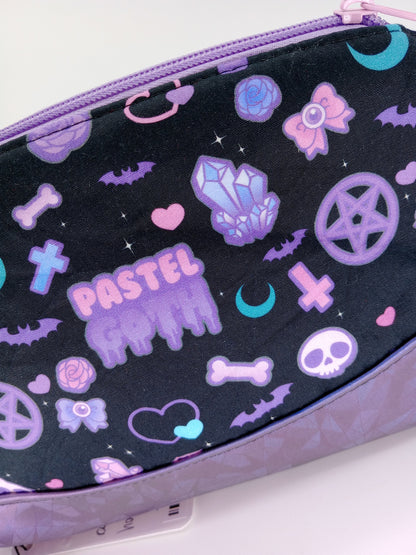 pastel goth black v. 2 Clematis wristlet