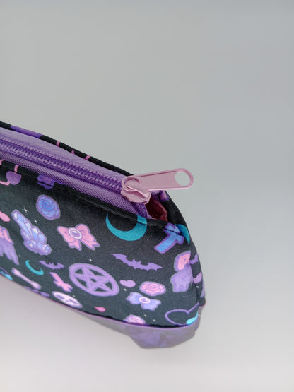 pastel goth black v. 2 Clematis wristlet