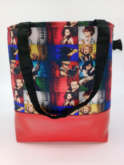 teen class heroes v. 3 large tote