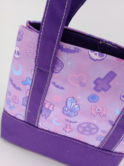 pastel goth lavender v. 2 mini tote