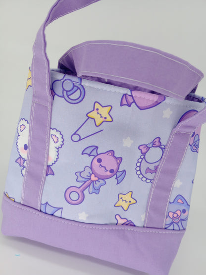 baby bats lavender v. 2 mini tote