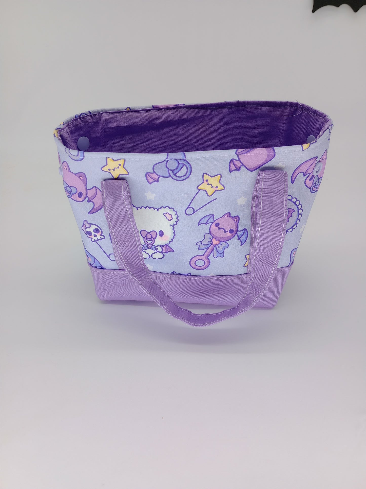 baby bats lavender v. 2 mini tote