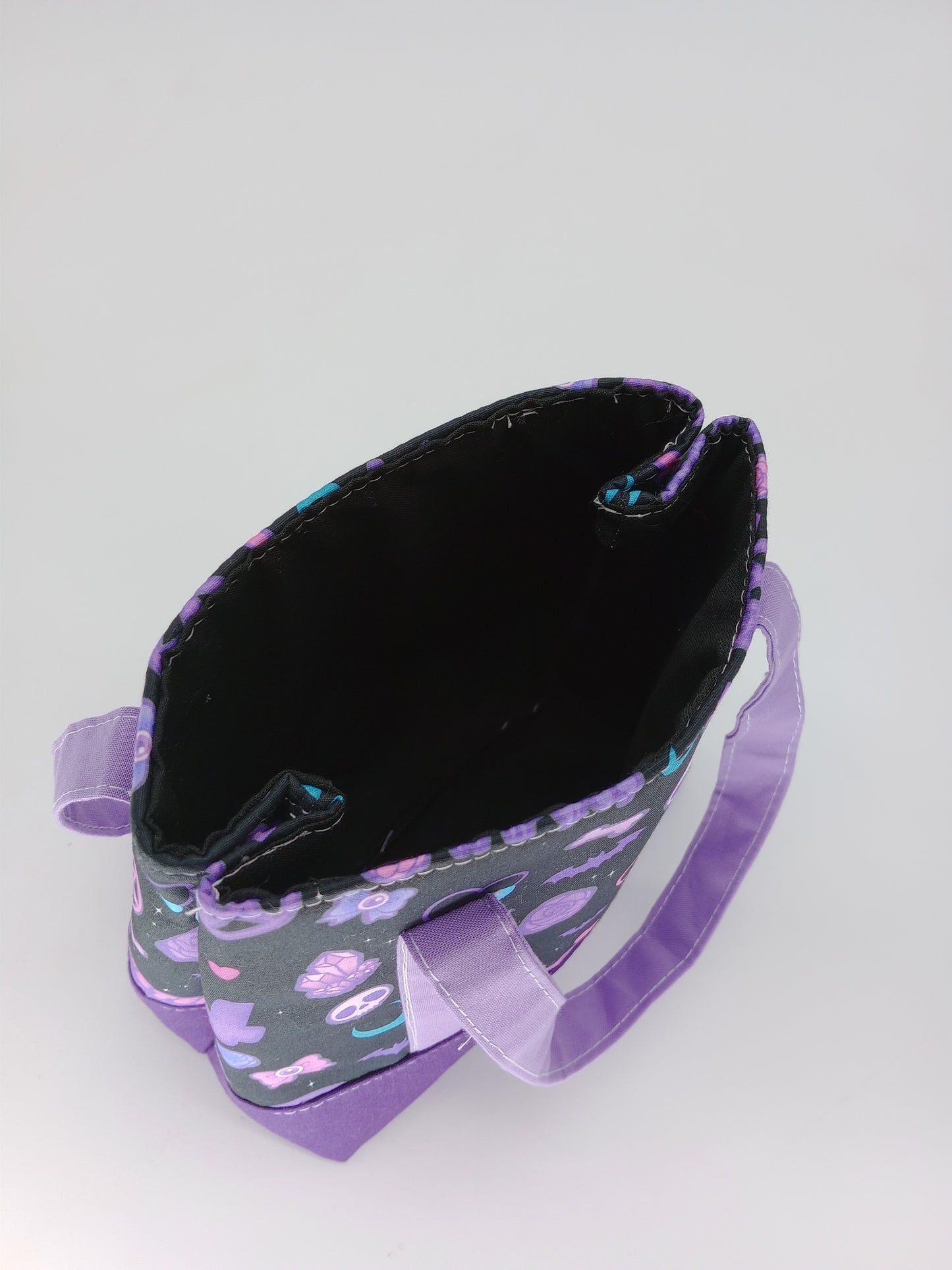 pastel goth black v. 2 mini tote