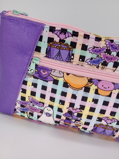 ghostly tea party Sunflower crossbody bag