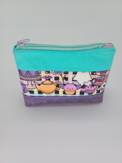 ghostly tea party v. 2 boxy pouch