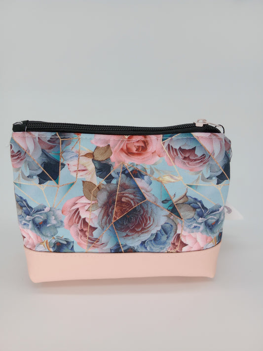 geometric floral v. 5 boxy pouch