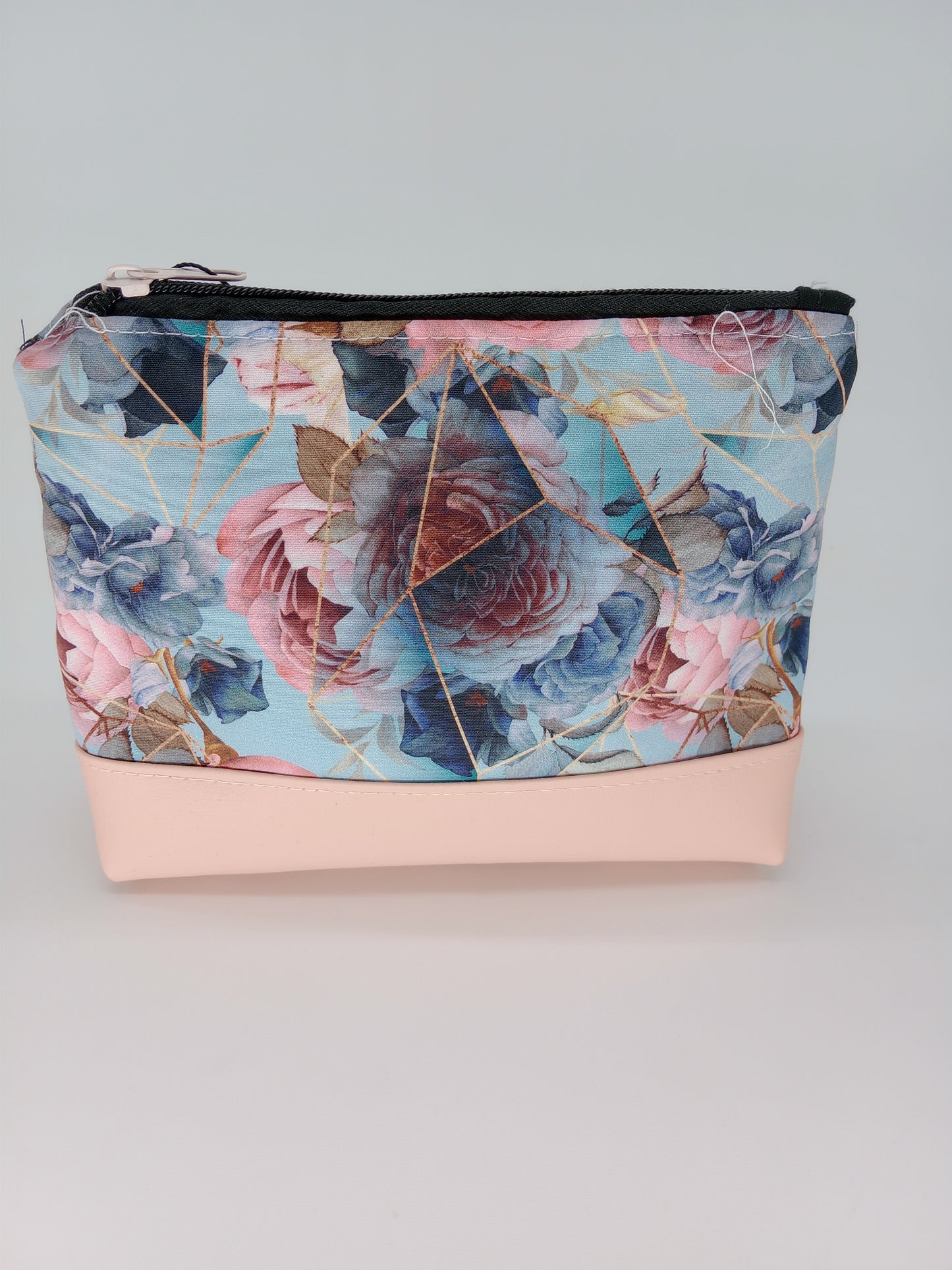 geometric floral v. 5 boxy pouch