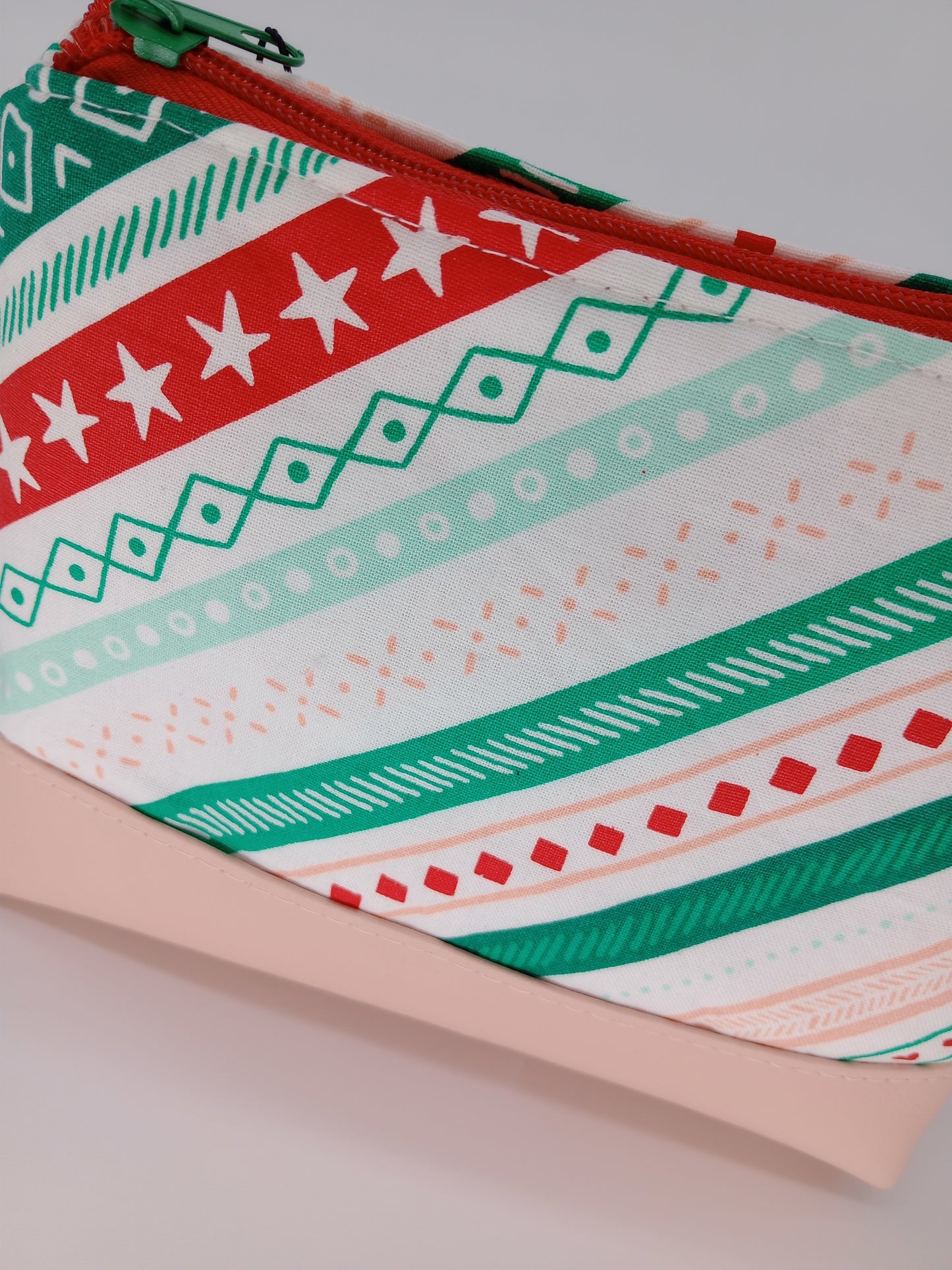 holiday stripes v. 3 boxy pouch