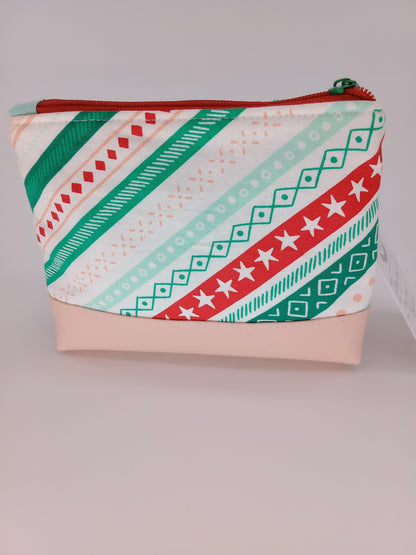 holiday stripes v. 3 boxy pouch