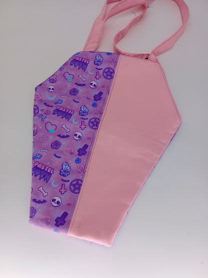 pastel goth lav v. 1 coffin tote