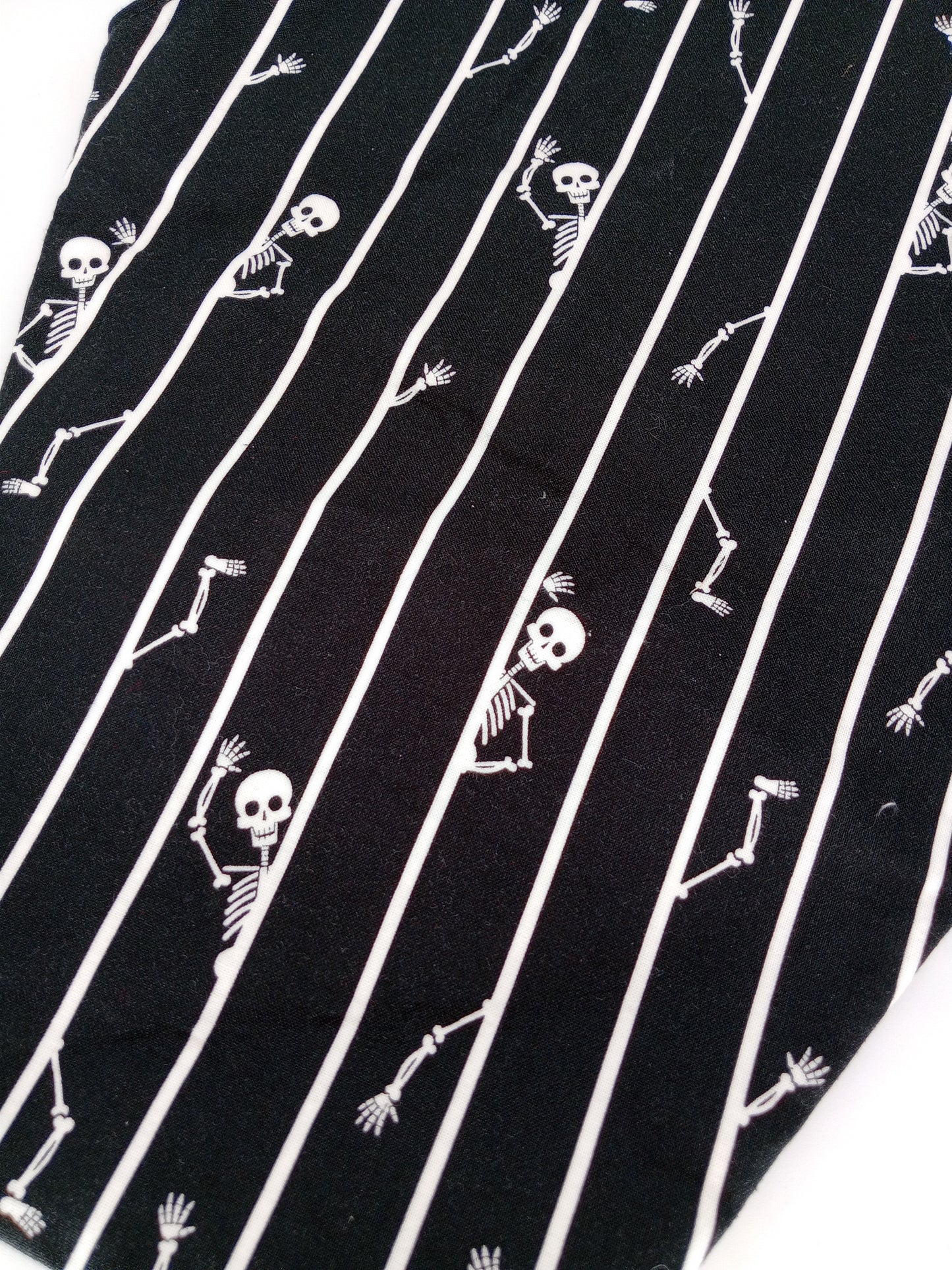 pinstripe skeleton v. 2 coffin tote