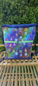 starter buddies v.2 Begonia drawstring backpack