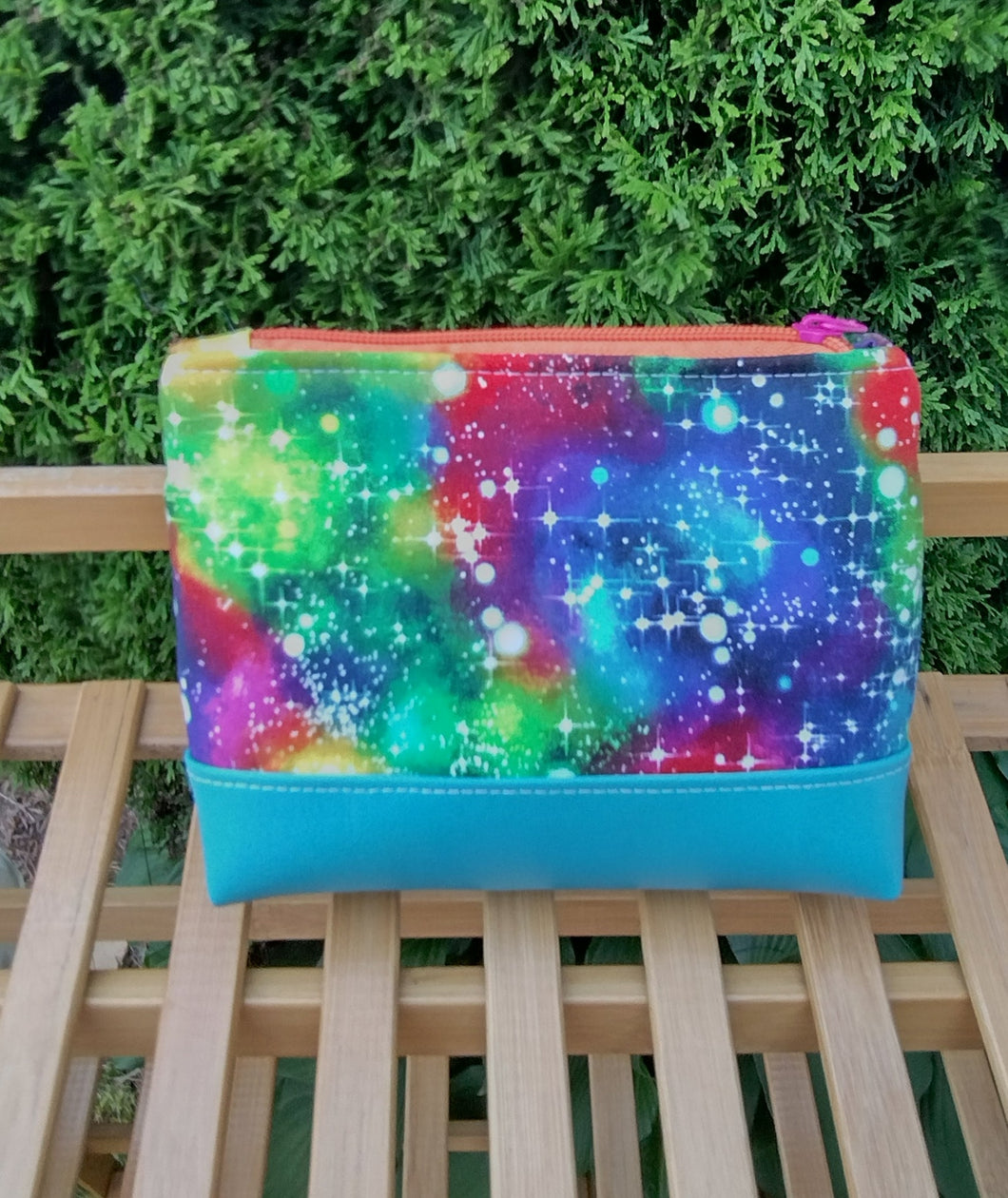 rainbow galaxy v. 2 boxy pouch