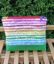 Load image into Gallery viewer, sprinkles and stripes v. 1 boxy pouch