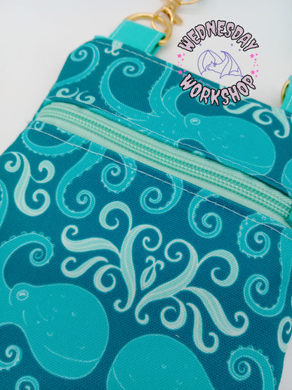 seafoam octopus Lobelia mini crossbody