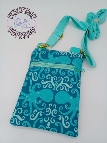 seafoam octopus Lobelia mini crossbody