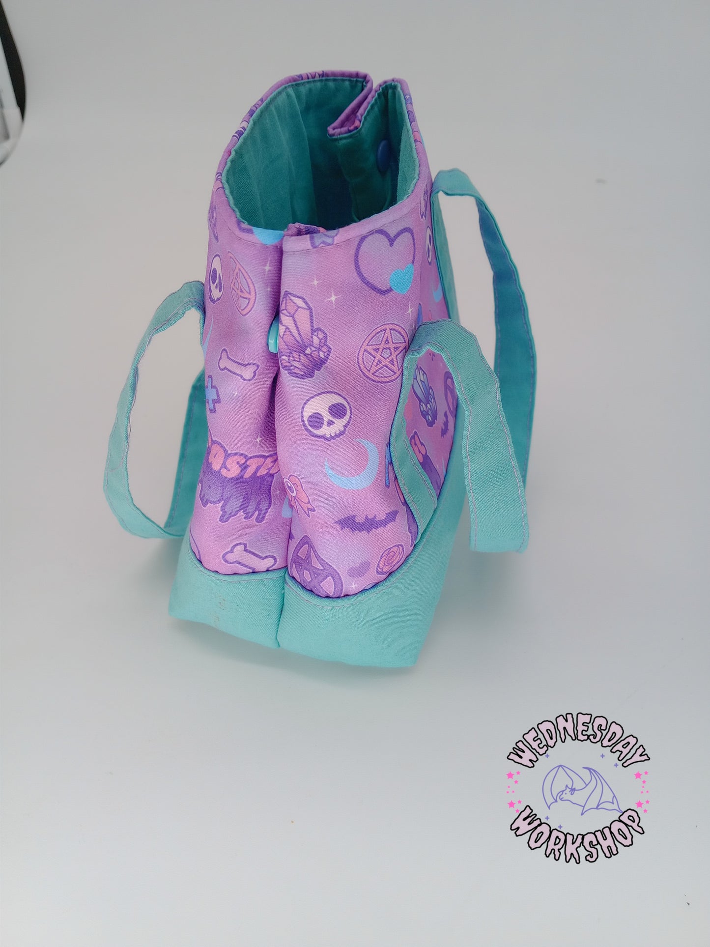 lavender pastel goth v. 2 mini tote