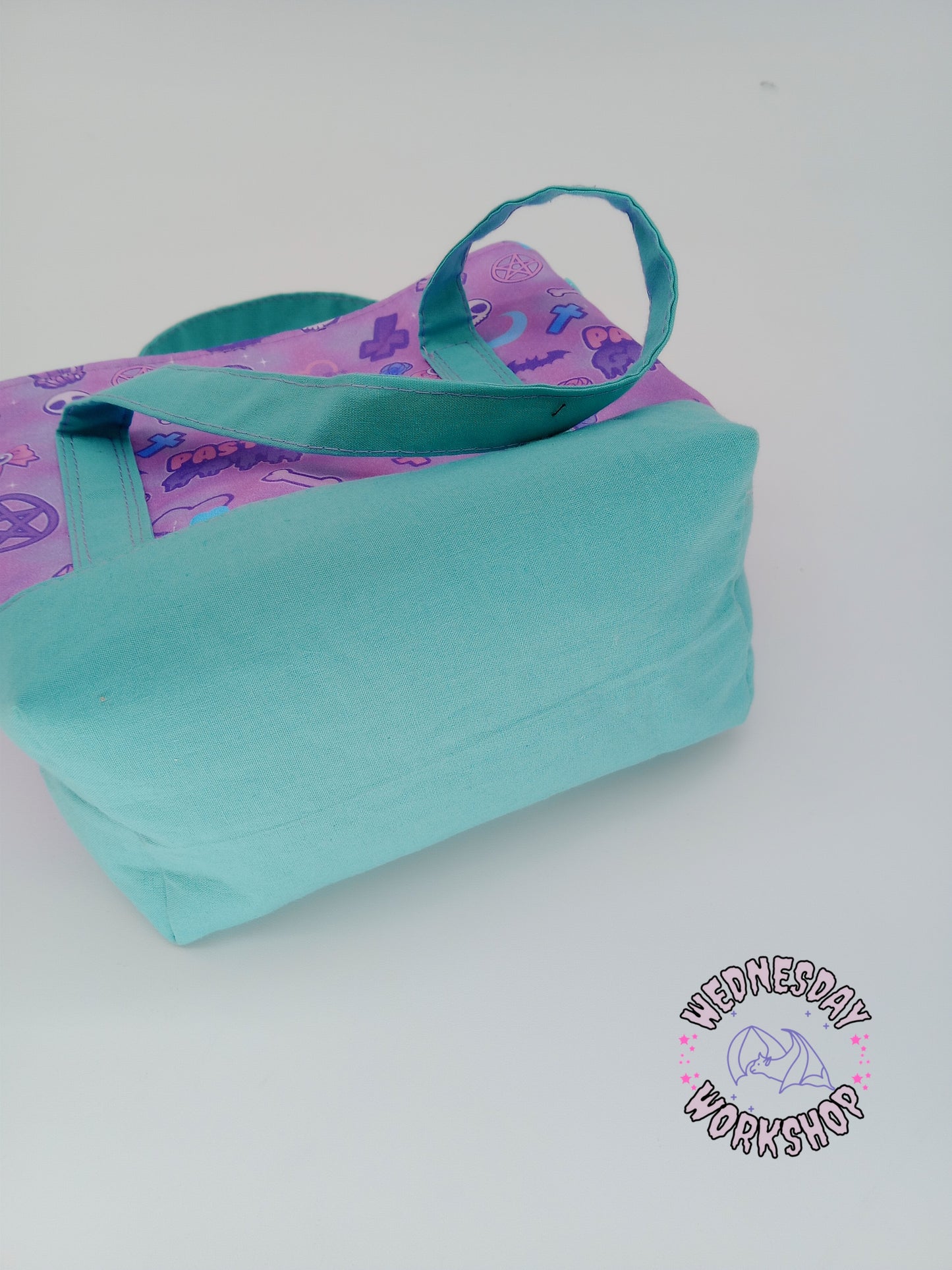 lavender pastel goth v. 2 mini tote