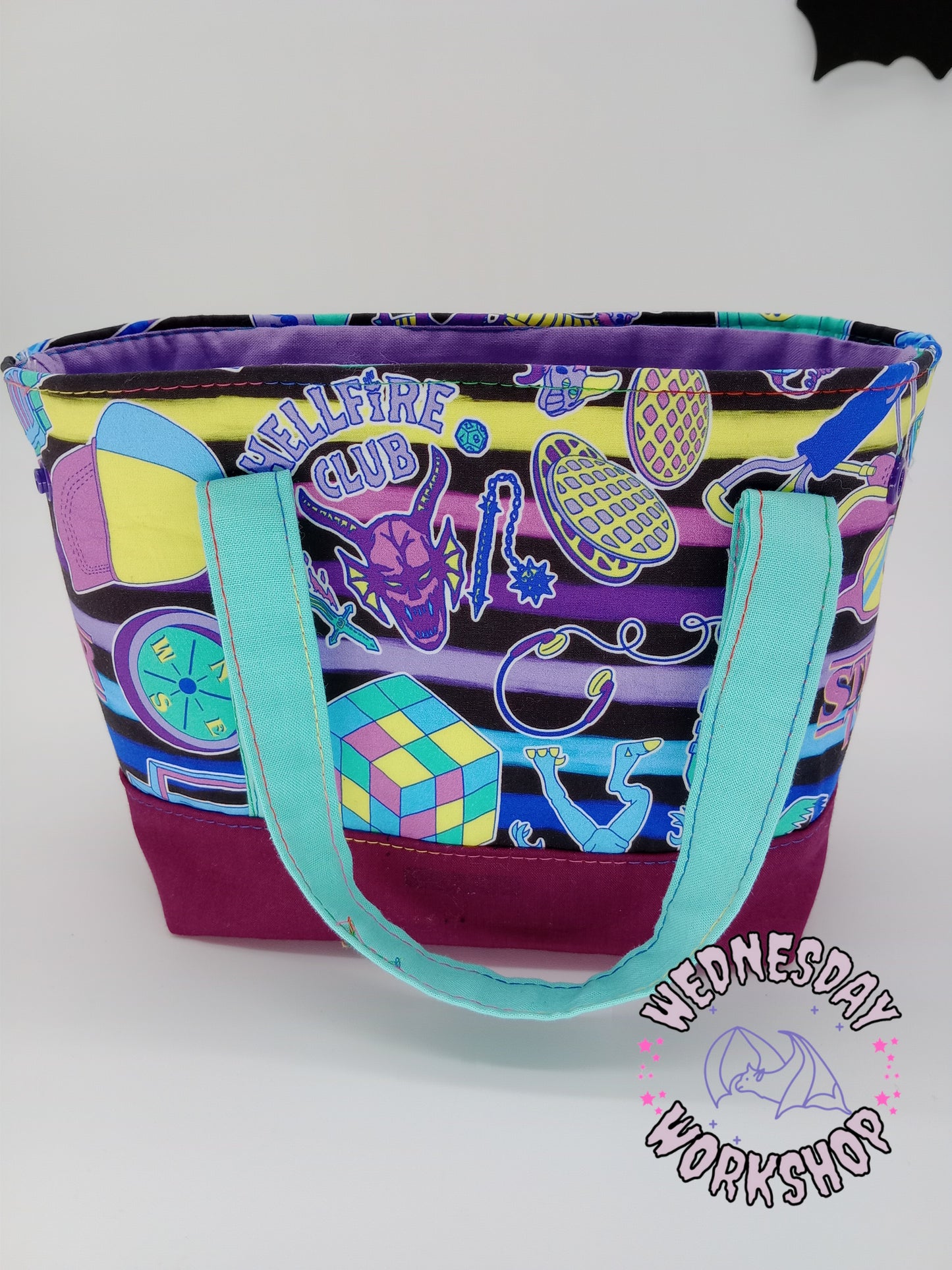 80s nostalgia mini tote