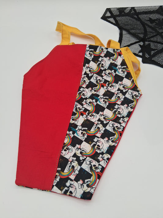 rainbow barf v. 2 coffin tote