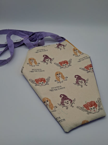 witchy sisters v. 2 coffin tote ADD DIMENSIONS