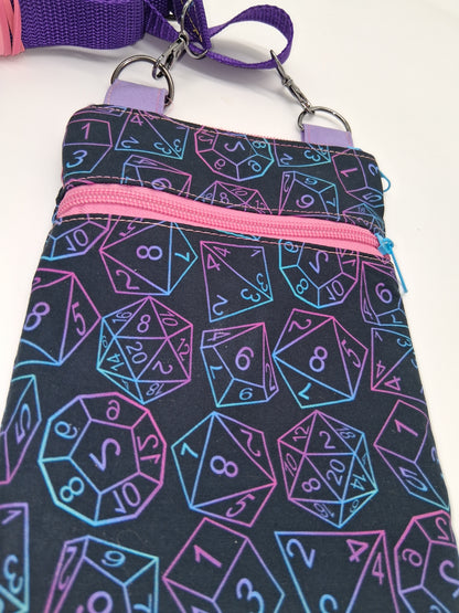 gradient dice v. 6 Lobelia mini crossbody