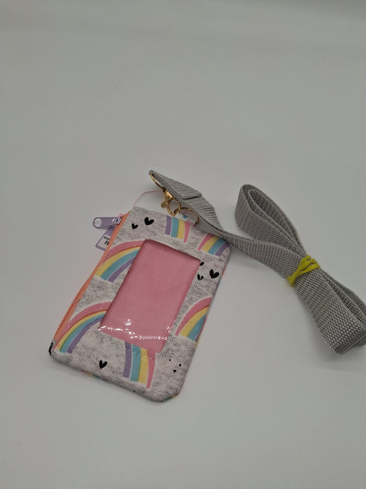 pastel rainbows v. 2 piper ID holder