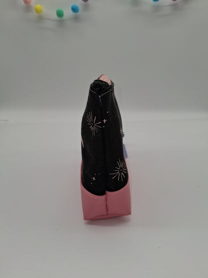 black pink skies v. 4 boxy pouch