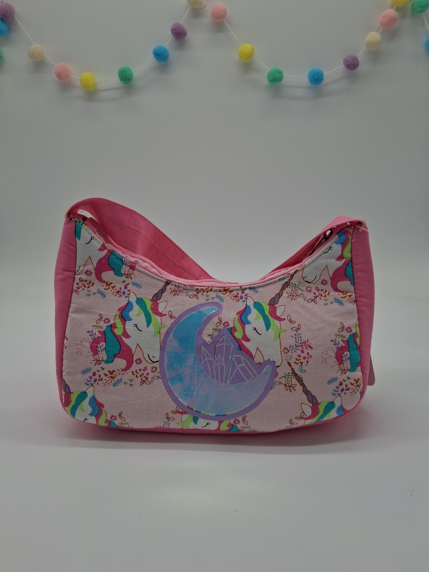 floral unicorns v. 1 baguette bag