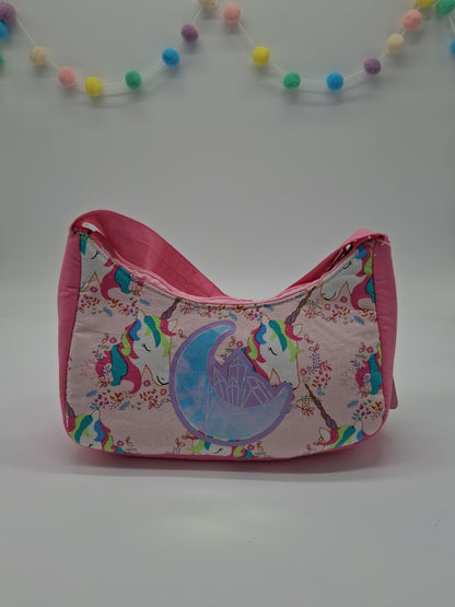 floral unicorns v. 1 baguette bag