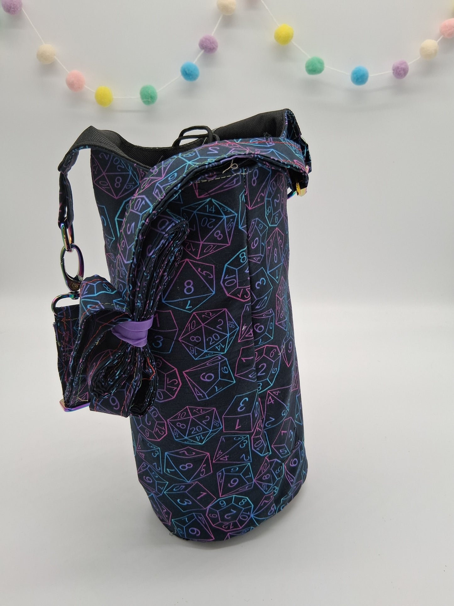 gradient dice v. 2 Hyacinth water bottle carrier