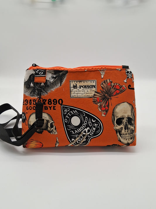 vintage orange Halloween v. 1 Sunflower crossbody bag