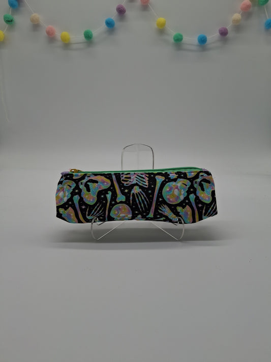 pastel rainbow bones v. 2 slim pencil case