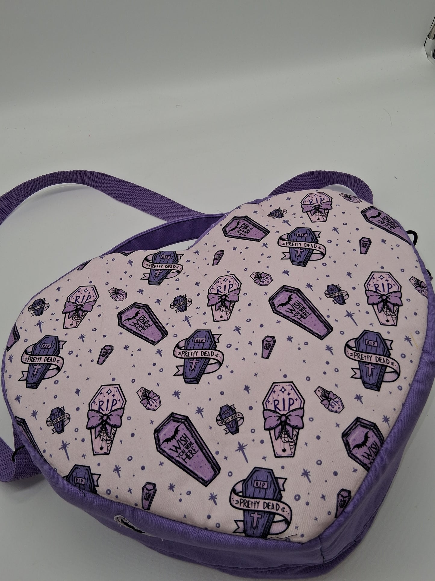 pretty coffin Pisces heart bag