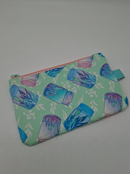witchy jars v. 2 zippy clutch
