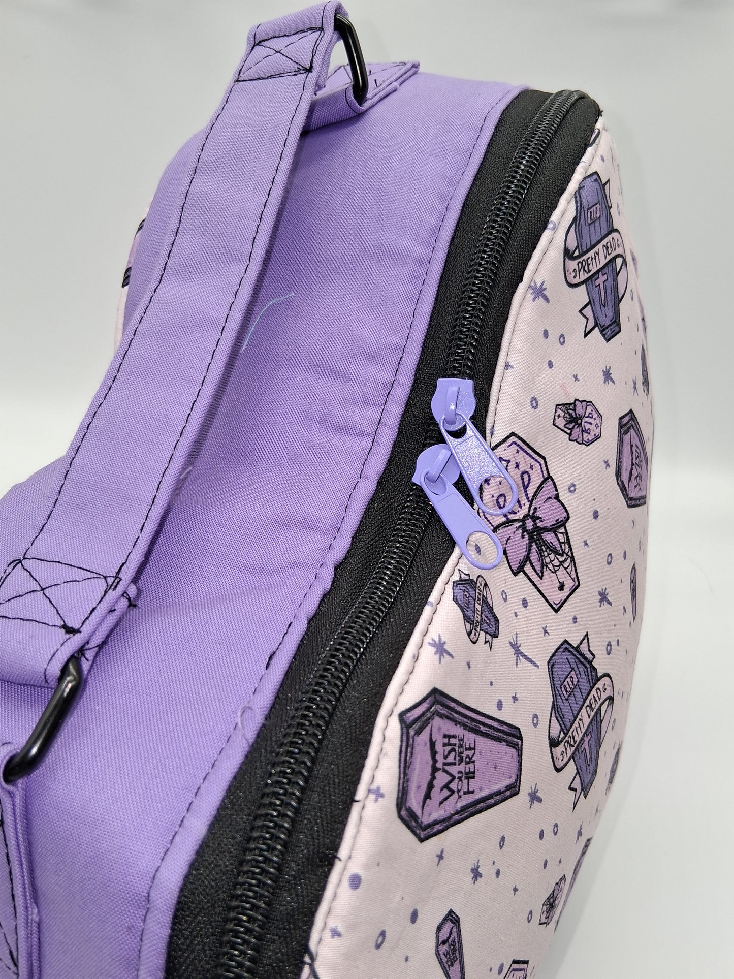 pretty coffin Pisces heart bag