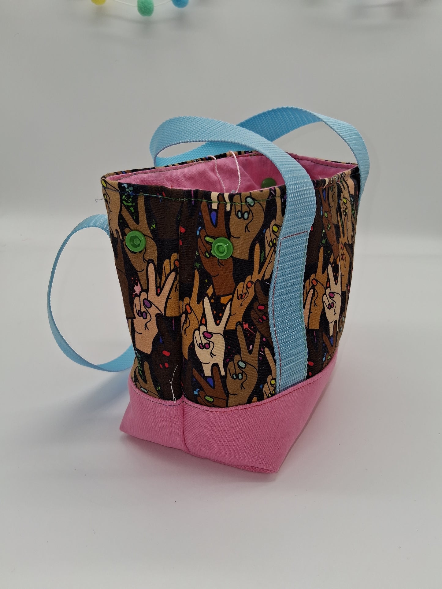 diverse peace signs v. 2 mini tote